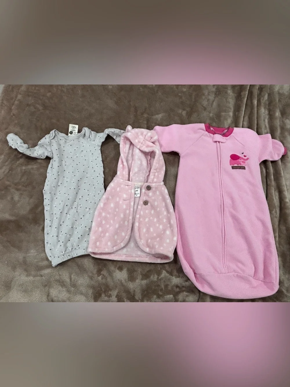 Girls Onesie, Sleepers, & Tops Lot